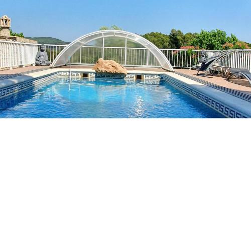 10 bedrooms villa with private pool jacuzzi and enclosed garden at Querol