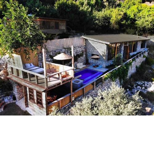 19th Century Neo-Modern KABAK VALLEY STONE HOUSE