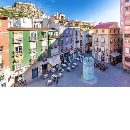 2 bedrooms appartement with city view and wifi at Alicante Alacant 5 km away from the beach