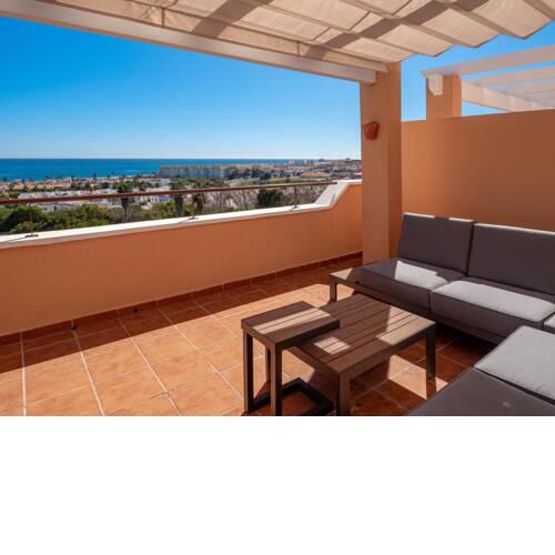 2163-Amazing penthouse, 2 terraces sea-golf view