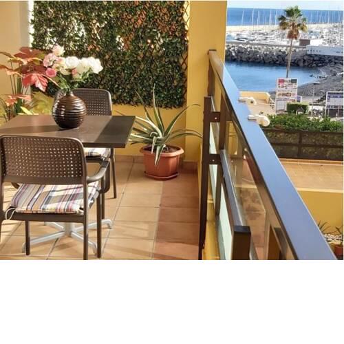 327- Aguamarina, Colorful apartment with pretty terrace with sea & marina side view
