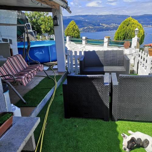 Acogedora casa con buenas vistas, asador y piscina desmontable