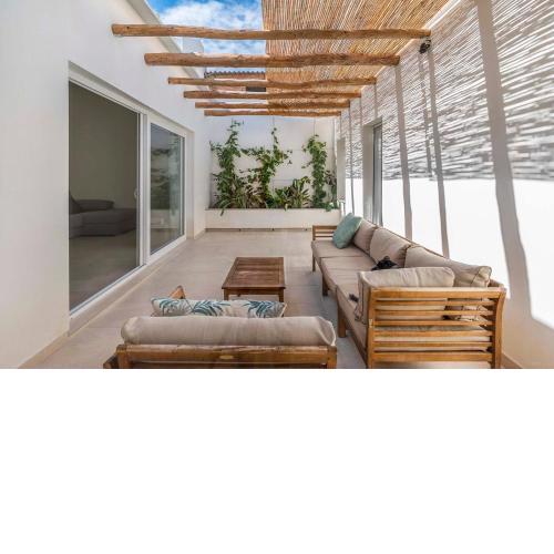 Agradable casa con patio interior.