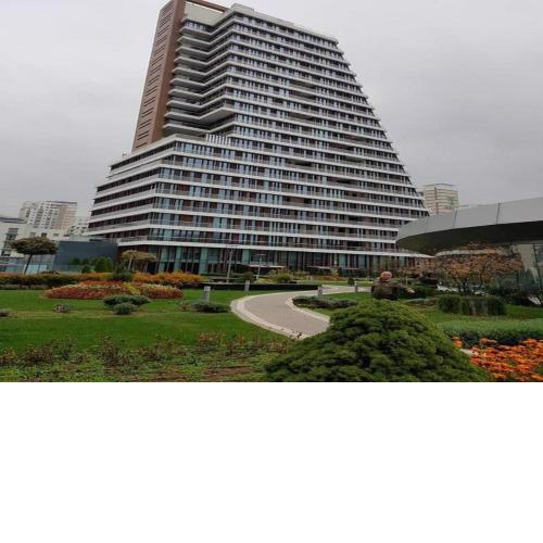 Akbati Mall blue building
