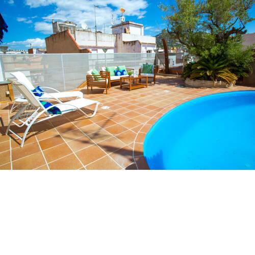 AL32 - Atico con piscina privada 200m de la playa