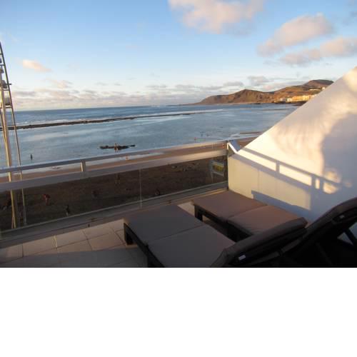 Apartamento 1ª linea Las Canteras -vista mar con terraza y wifi 308