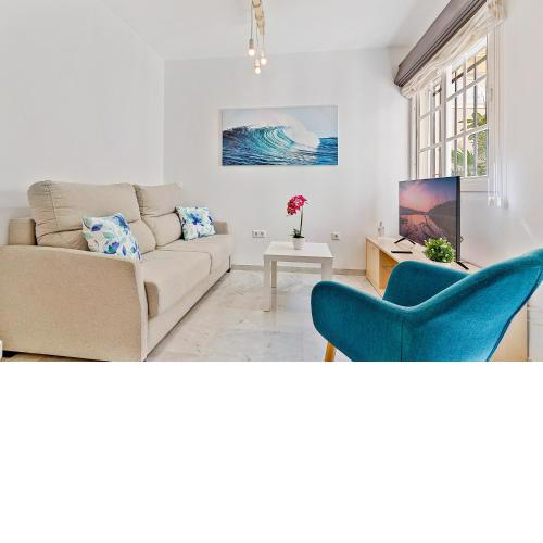 Apartamento con patio a 1 minuto de la playa