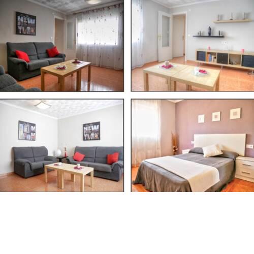 Apartamento de 3 habitaciones y 6 camas