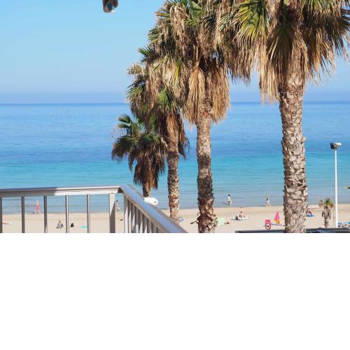 Apartamento en primera línea de playa con dos dormitoriosaaparking wifi