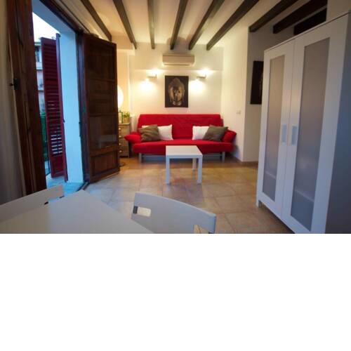 Apartamento estudio centro de palma, totalmente equipado con Aire acondicionado, cerca playa