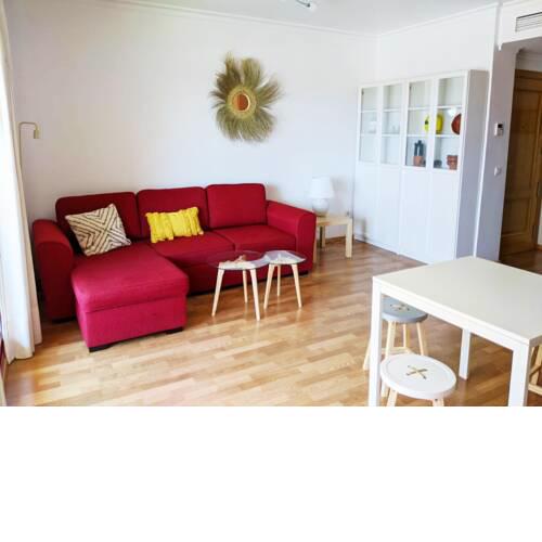 Apartamento junto a la playa en Parque Litoral con parking y piscina