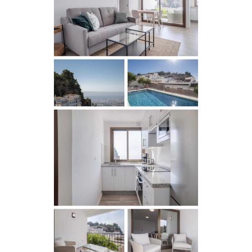 Apartamento nuevo con vistas espectaculares en el centro de Mijas Pueblo