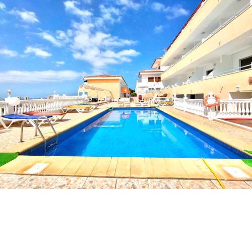 Apartamento vistas mar, FreeWifi, a 550 m de Playa de Las Americas, en Tenerife Sur