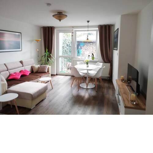 Apartmán - Výhled na Praděd ze zahrady domu