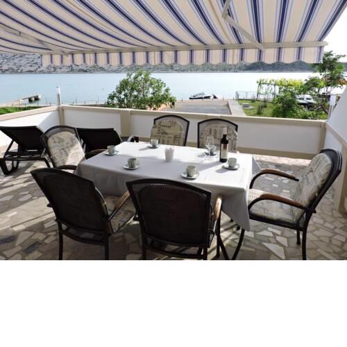Apartment in Barbat with sea view, air conditioning, WiFi, washing machine (4956-1)