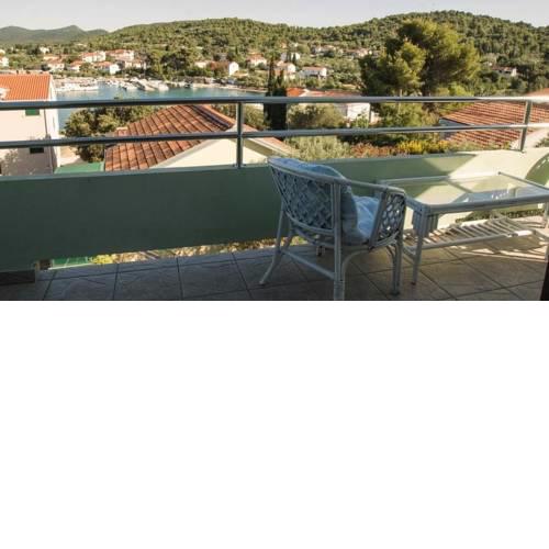 Apartment in Ždrelac with sea view, balcony, air conditioning, Wi-Fi (4561-1)