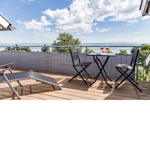 Apartment Lakefront - Living with Style - direkt am Bodensee mit atemberaubendem Panoramablick auf den Bodensee und die Alpen
