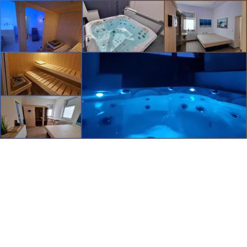 Apartment mit Whirlpool, Wasserbett & Sauna