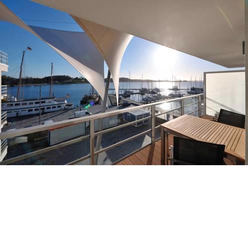 Apartmenthaus Hafenspitze  Ap. 23, Blickrichtung Binnenhafen Nord/Offenes Meer - [#14809]