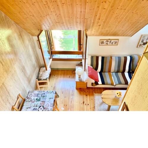 Ático en Biescas con piscina, chimenea y garage