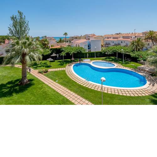 Ático en Playa del Moro con vistas. Piscina, WIFI gratis