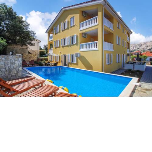 Awesome apartment in Baska with Outdoor swimming pool, WiFi and 1 Bedrooms