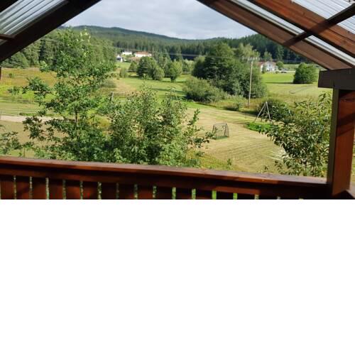 Bayrischer Wald, Grafenwiesen, Ferienidylle mit Blick zum Arber