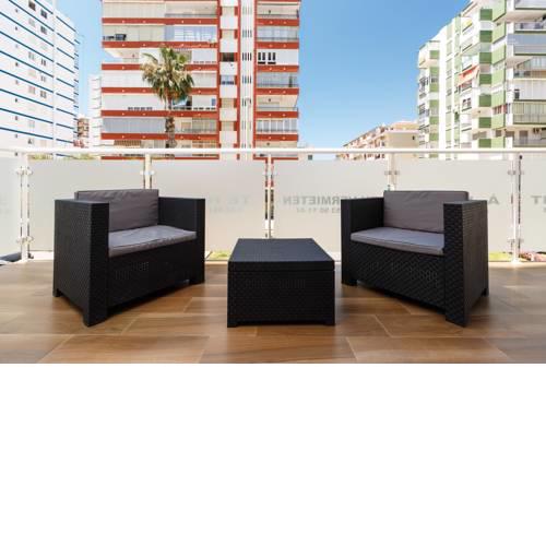 Beautiful and modern 1b apt big terrace 150 m from the beach of Torre del Mar