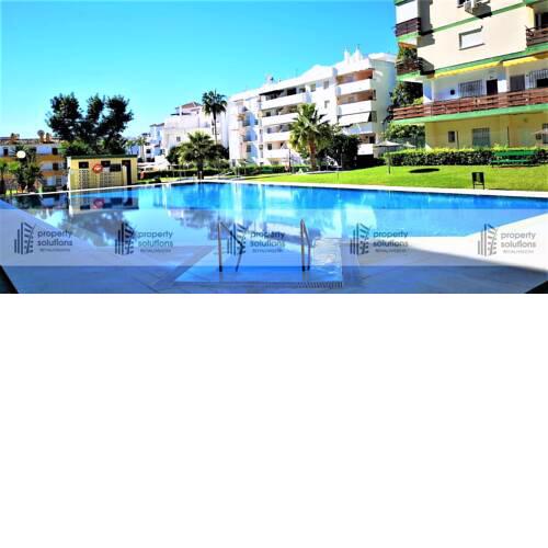 Benalmádena Estudio. Piscina abierta todo el año. Playa a 250m.