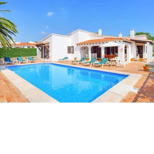 Binibequer Vell Villa Sleeps 9 with Pool Air Con and WiFi