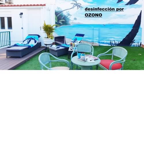 Blue Flat Center With Terrace