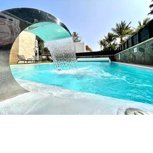 Bonito apartamento con vistas a la piscina, cerca de Playa San Agustin