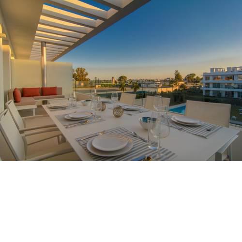Brand new 3 bedroom penthouse in Belaire with solarium, terrace and pools
