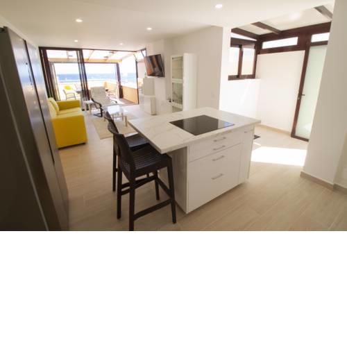 Brand new refurbished sea view Apt with great terrace direct at El Medano South Beach