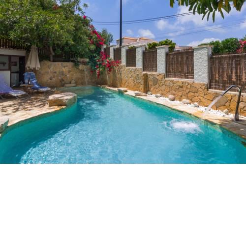Bright villa with salt water pool
