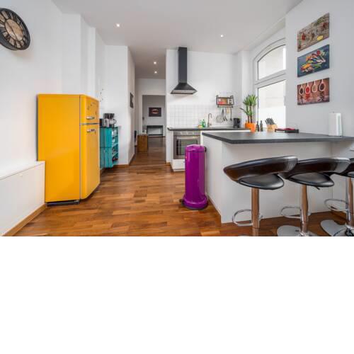 Buntes Retro-Apartment
