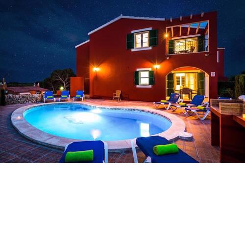 Cala Galdana Villa Sleeps 8 with Pool Air Con and WiFi