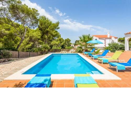 Cala Galdana Villa Sleeps 9 Pool Air Con WiFi