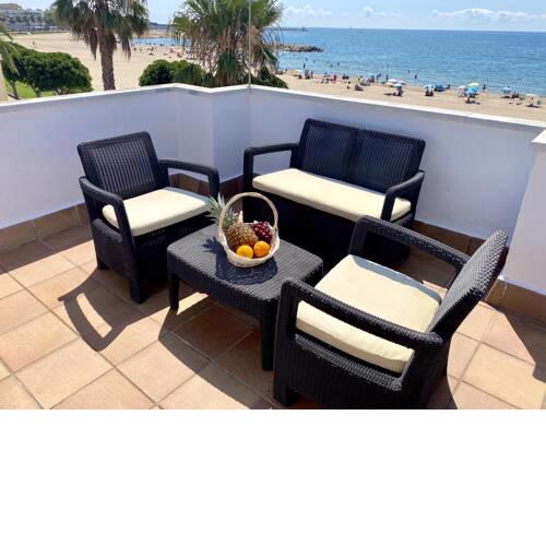 Casa cómoda delante de la playa con vista al mar
