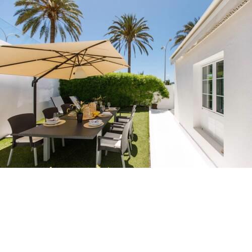 Casa con jardín para 5 personas en pasito blanco