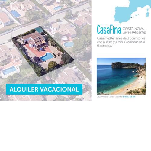 Casa Fina. Jávea, tranquilidad y disfrute en un bonito chalet.