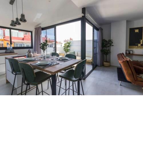 City center Terrace +2Baths +2Rooms +Free Wifi