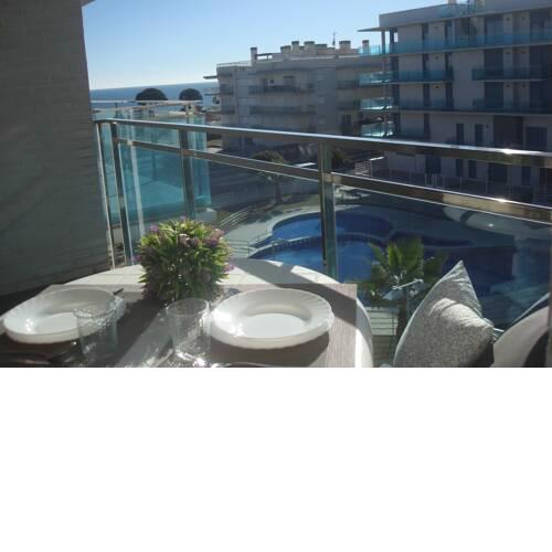 Confortable apartamento con vista al mar en Cambrils playa Esquirol