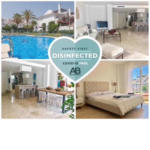 COVD 19 FREE- TOTAL PURIFIED - Chic House Marbella - 3 mm to Puerto Banús and Beach - Golden Mile - Direct access to Pool and Tropical Garden
