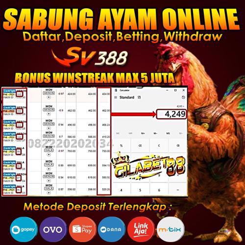 DAFTAR SV388 AGEN SABUNG AYAM ONLINE DEPOSIT DANA