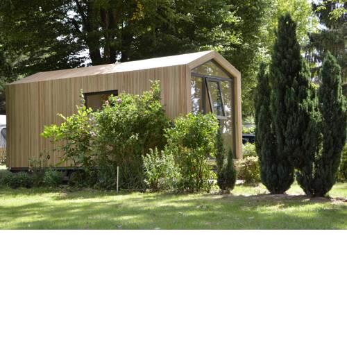 Das Wiesenhaus: Wohnen im Tiny House direkt am Rhein