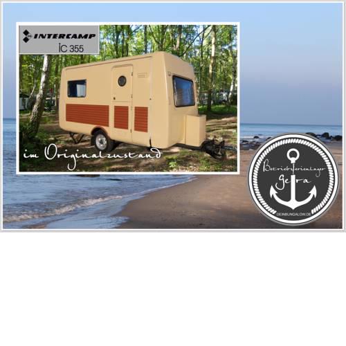 DDR Luxus Wohnwagen direkt am Strand
