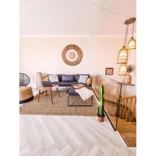 Designer Haus 120qm mit Dachterrasse, tollem Meerblick, Parkplatz, Netflix, Garten