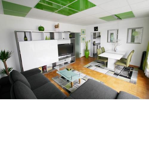 Designerwohnung in Grün mit großer Terrasse