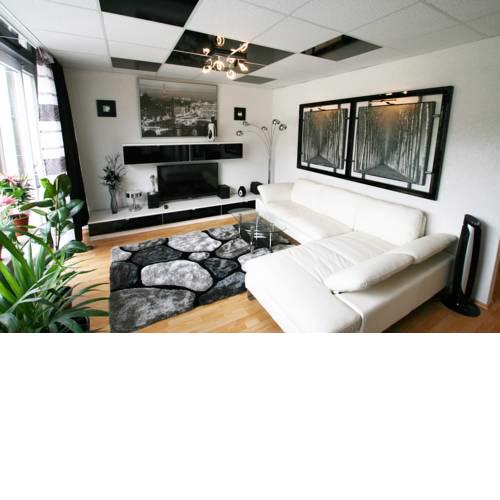 Designerwohnung in Schwarz und Weiß